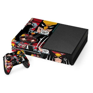 Wolverine Comic Collage Xbox One Console & Controller Skin By Skinit Marvel NEW