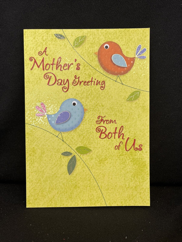 Mother's Day from Both of Us Greeting Card w/Envelope