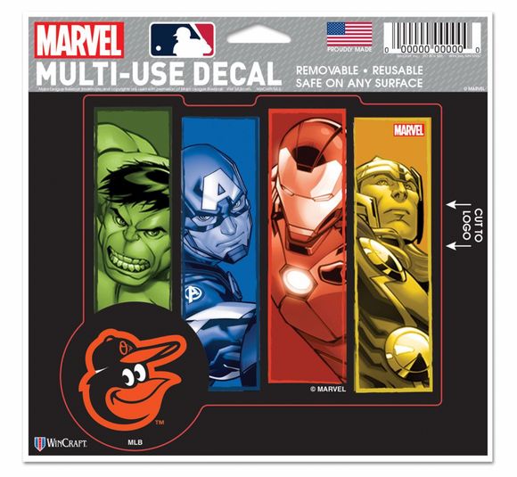 Baltimore Orioles  MARVEL MULTI-USE DECAL 5