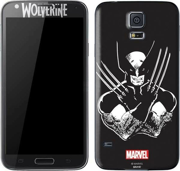 Marvel Wolverine Black and White Galaxy S5 Skinit Phone Skin NEW