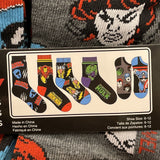 Marvel Superhero Novelty Mens 6 Pairs of Socks Sz 6-12