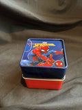 Spiderman LED Push Button Youth Watch In metal Gift Box