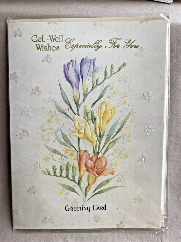 Get Well Soon Greeting Card w/Envelope NEW