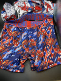 Marvel Spiderman Assorted Moisture Wick 7 Pairs Boxer Briefs Boys Size 4