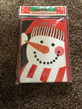 Snowman Holiday Christmas Party Invitations 20 Count Invites Red Envelopes NEW