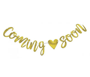 Coming Soon Foil Letter Banner