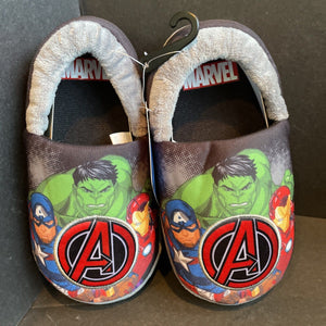 MARVEL AVENGERS HULK CAPTAIN AMERICA Plush Slippers Size 11-12 NWT