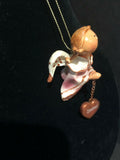 Pink Isabel Prayer Angel Orn by the Encore Group made by Russ Berrie NEW