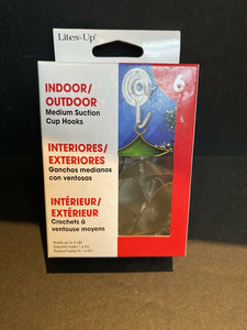 Lites Up Indoor/outdoor Medium Suction Cup Hooks