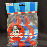 Pirates Treasure Blowouts  Party Favor- Pack of 8