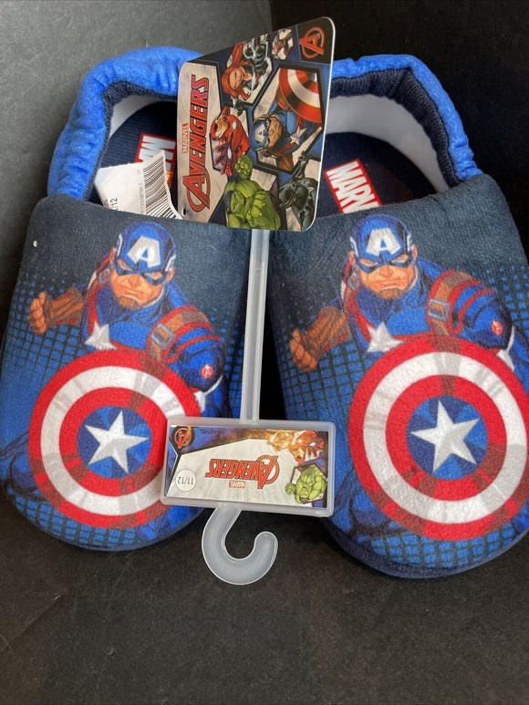 Marvel Captain America Child  Slippers Size 11/12