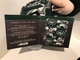 Jets OFFICIAL NFL & Disney Throw & Pillow Set NEW