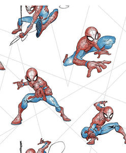 York Wallcoverings DI0939 Spider-Man Fracture Wallpaper Red/Blue/Gray