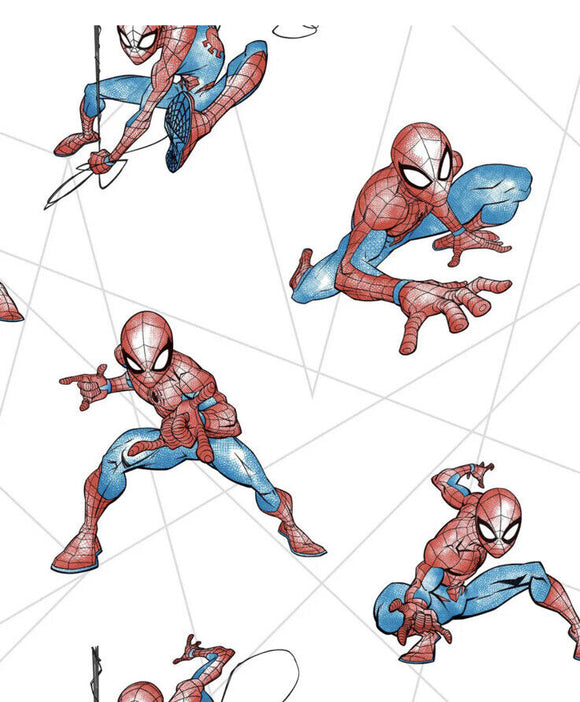 York Wallcoverings DI0939 Spider-Man Fracture Wallpaper Red/Blue/Gray