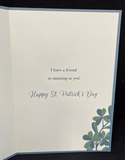 For Friend on St. Patrick's Day Greeting Card w/Envelope