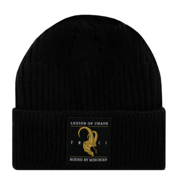 Legion of Chaos Patch Ribbed Mens Beanie Hat By Heroes & Villians