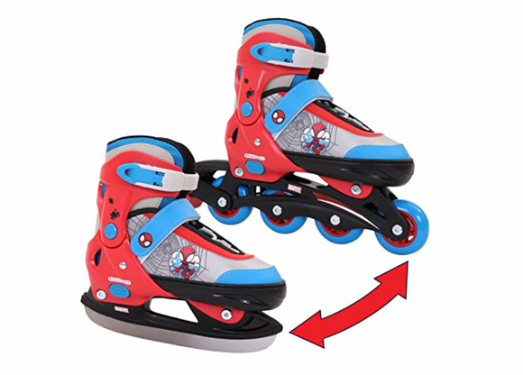 Marvel Spidey 2 In 1 Switcher Skate Youth Size 8-11 Red