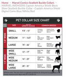 Buckle Down Captain American Digital Camo Seatbelt Dog Collar 1” Wide Sz Large WCA041