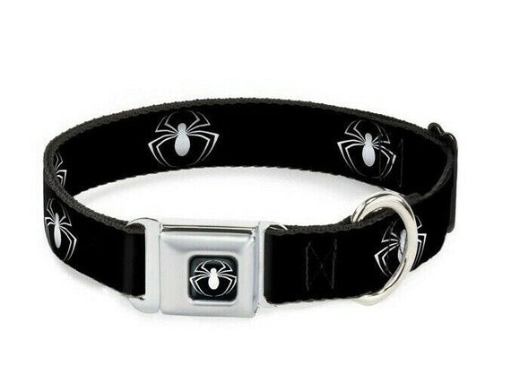 Spider Logo 3 Searbelt Collar 1”wide Large 15”-26”