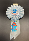 Beistle Biestle 3 1/4" x 6 1/2" My 2nd Birthday Rosette Blue