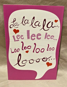 Love Valentine’s Day Greeting Card w/Envelope NEW