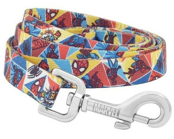 Marvel Spiderman Comics Dog Leash Size SM 6ft length 5/8” Wide