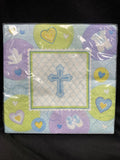 Blue Sweet Religious Lunch Napkins 16ct