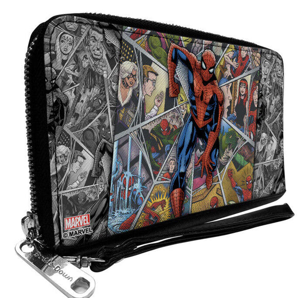 Buckle Down Marvel Spiderman Beyond Amazing Zip Around Wallet