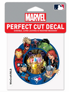 Toronto Blue Jays Marvel Avengers Perfect Cut Decal 4"x4"