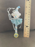 Blue Baby Bear Candy Cane Stick Ornament Encore 2004 NEW