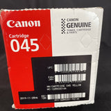 Genuine Canon Genuine Toner, Cartridge 045 Yellow (1239C001), 1 Pack, for Canon