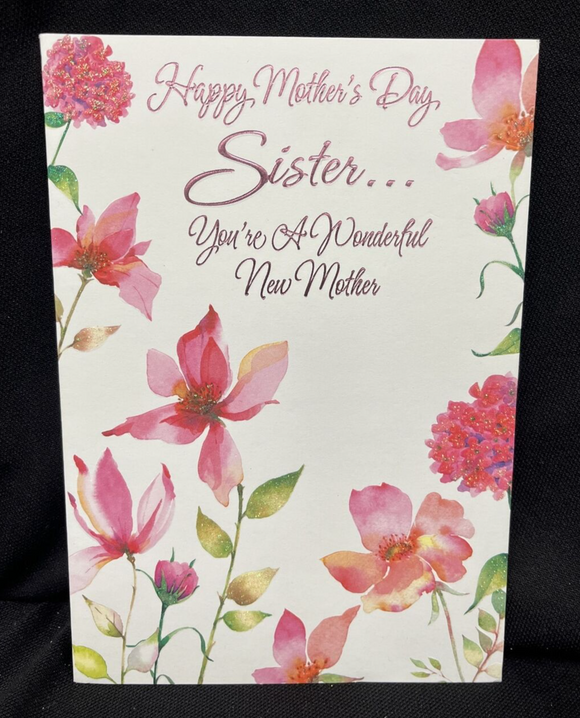 Mother's Day For Sister (New) Greeting Card w/Envelope