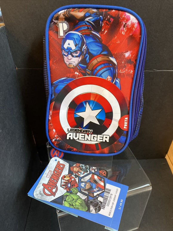 Marvel Captain America Legendary Avenger Pencil Case Porta NEW