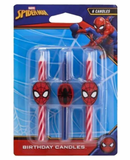 DecoPac Marvel's Spider Man Candles - Pack of 6 Candles