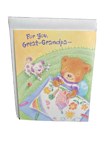 Happy Birthday Great Grandpa Greeting Card w/Envelope NEW