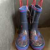 Spiderman Youth Pull On Rain Boots Size 7