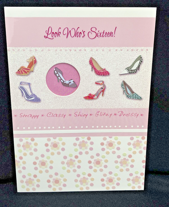 Sweet Sixteen Greeting Card w/Envelope