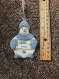 Snow Buddies Chelsea Personalized Snowman Ornament NEW