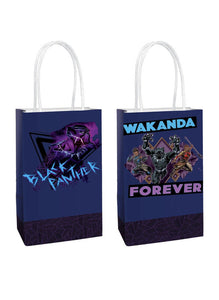 BLACK PANTHER 'Wakanda Forever' KRAFT PAPER FAVOR BAGS (8ct)~Birthday Party Marvel