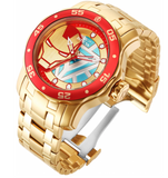 Invicta 48mm Marvel Tony Starks Iron man Pro Diver Ltd Ed 2/4000 Gold Red Watch
