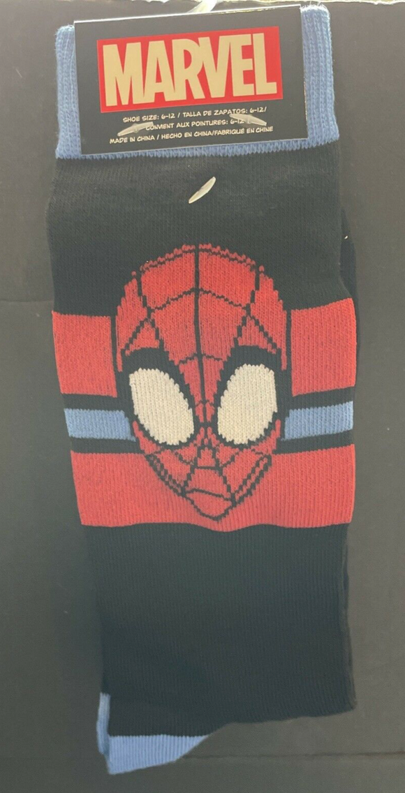 Marvel Mens Spiderman Socks Size 6-12