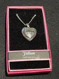 Heart Picture Locket With Love Necklace 16-18" Chain Jillian