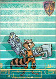 GOG Line Up Rocket Raccoon PHOTO MAGNET 2 1/2" x 3 1/2 ITEM: 72513MV Ata-boy