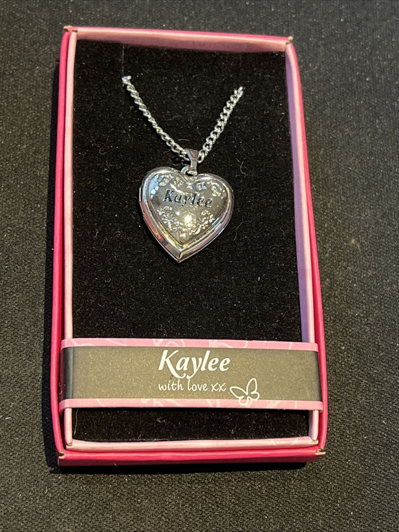 Heart Picture Locket With Love Necklace 16-18