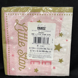 Pink Twinkle Little Star 2ply Party Napkins - 16pk