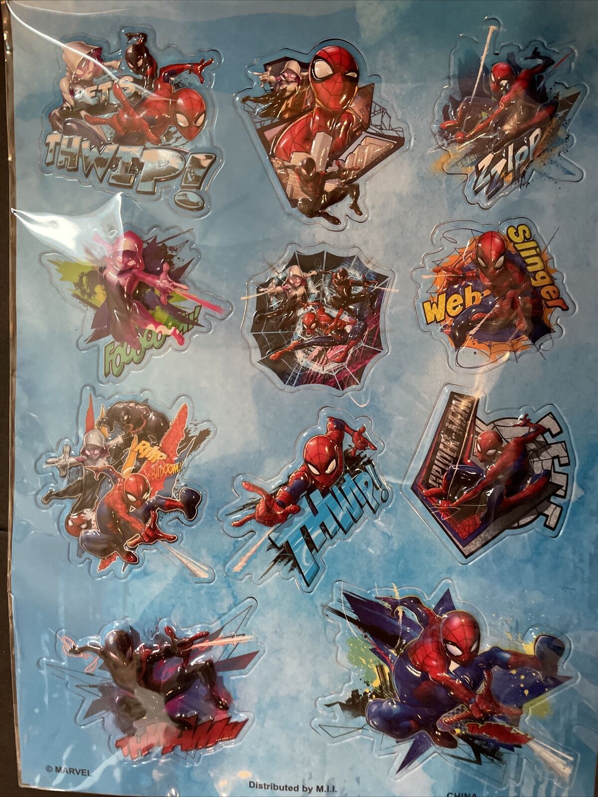 Marvel Spider Sense Spider-Man Jumbo Lenticular Sticker, Sticekrfitti