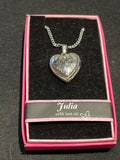 Heart Picture Locket With Love Necklace 16-18" Chain Julia