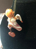 Pink Jacqueline Prayer Angel Orn by the Encore Group made by Russ Berrie NEW