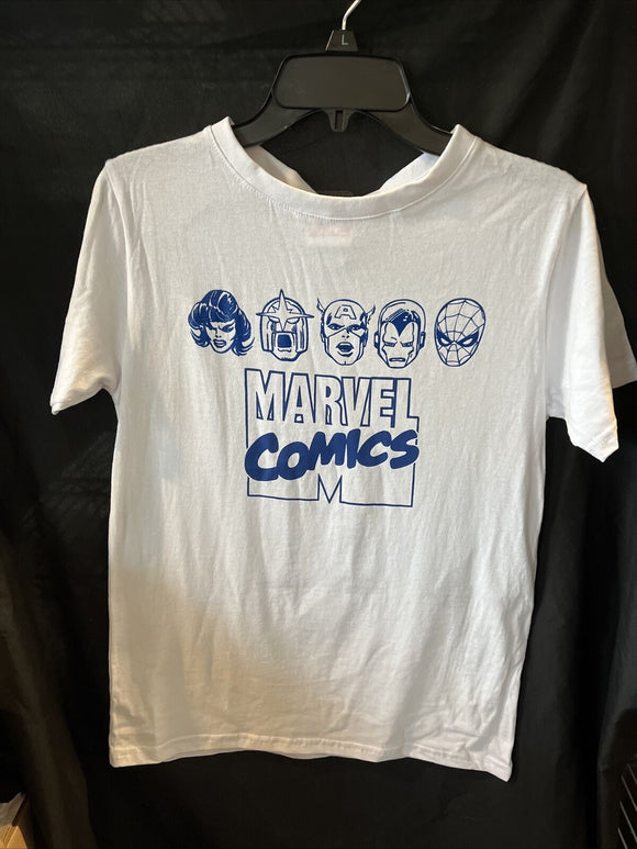 Marvel Comics Heroes White Tshirt Size 18 Boys