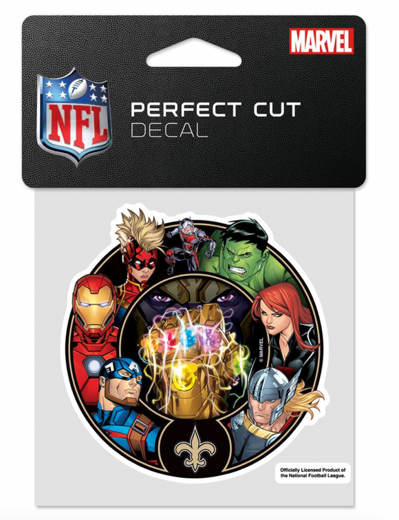 New Orleans Saints Marvel Avengers Perfect Cut Decal 4